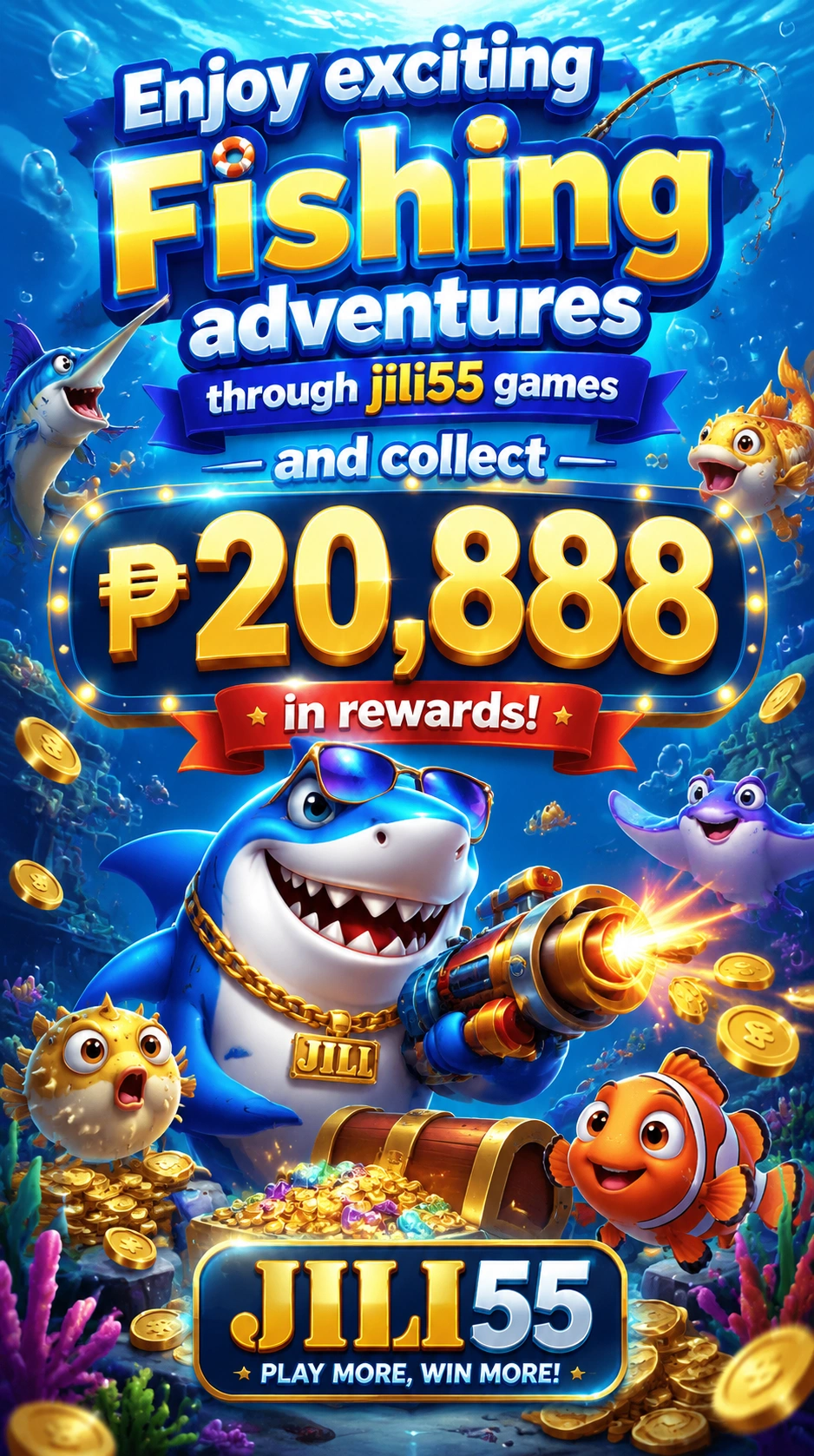 Fishing games hero preview on mobile